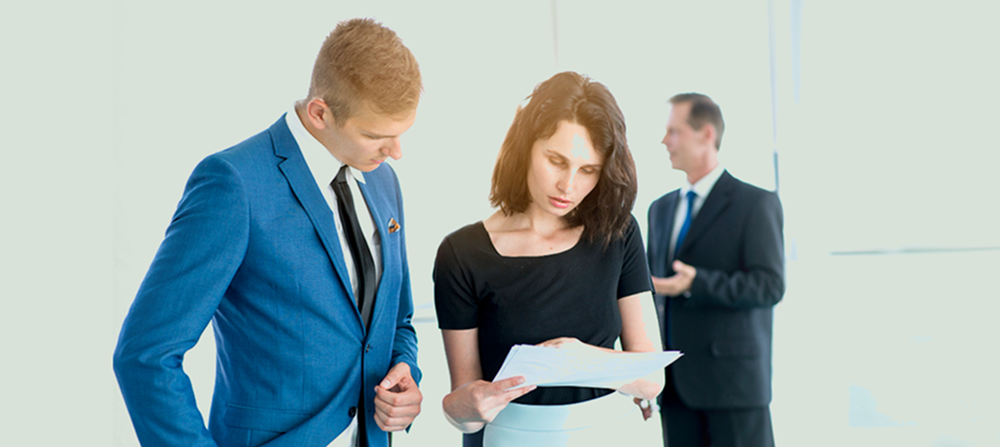 Executives conversation